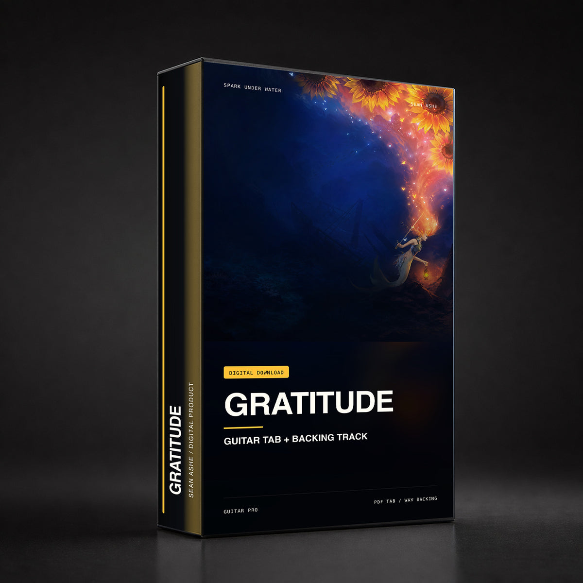 Gratitude — Guitar Tab & Backing Track box art. [sean-boxart-sha256:f201f32afe02180793e8e1f46484b071541895f38fd75dbe096f746af3669edc]