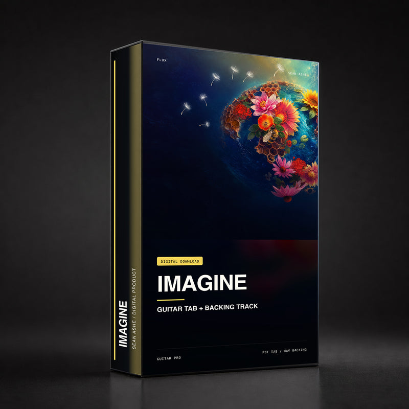 Imagine — Guitar Tab & Backing Track box art. [sean-boxart-sha256:c7d946068cb7a2d9b473b2bd4e17c7ddf088be632c9b363321bb8d14af9a8a53]