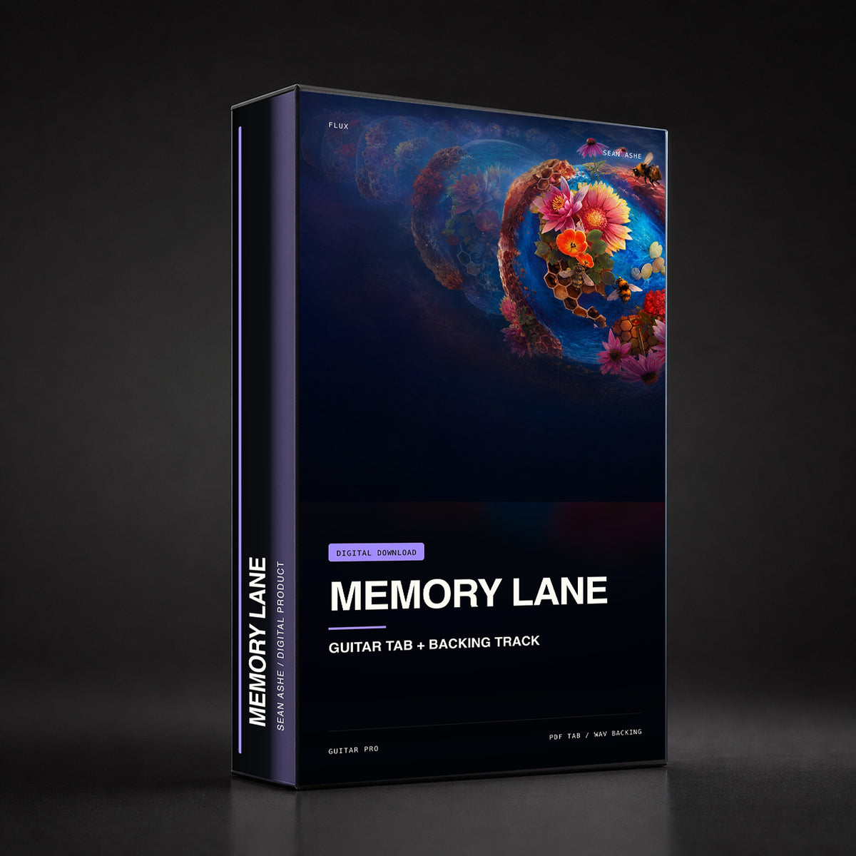 Memory Lane — Guitar Tab & Backing Track box art. [sean-boxart-sha256:ee4446a1677a354fe823059a3c4547c9cf2805fd13b240ed7944c9f8ed082801]