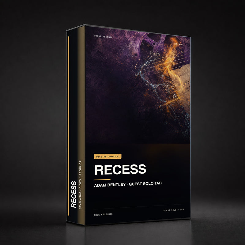 Recess (Adam Bentley) — Guest Solo Tab box art. [sean-boxart-sha256:30e0257ef632617f092bdf5b81ff3a19ee63704ae210d7bfc8bed56e9c06d7a2]