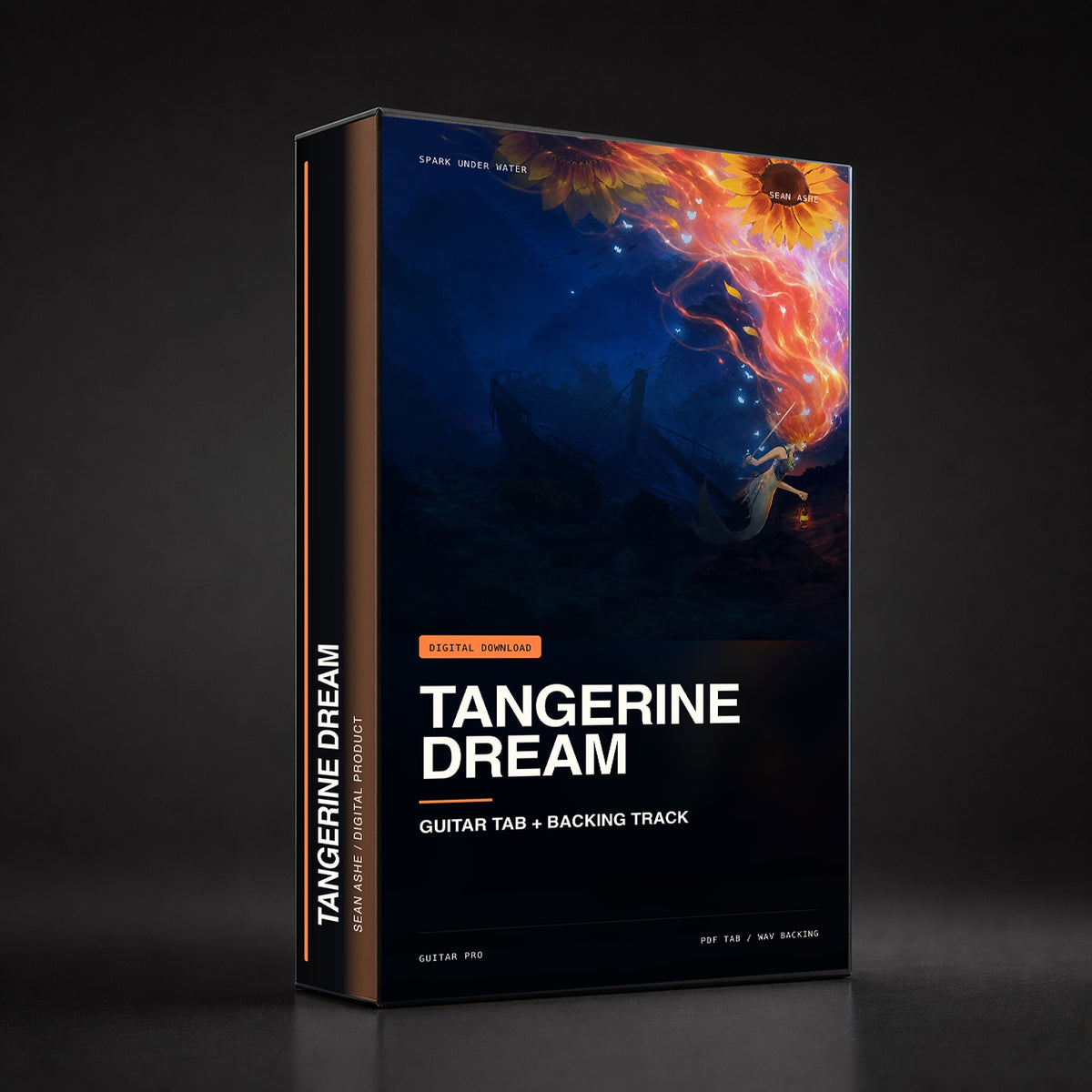 Tangerine Dream — Guitar Tab & Backing Track box art. [sean-boxart-sha256:41861668cf66f05b4b49fe0a85cda050a3e368a035829bb6513f74bdfcb4794d]