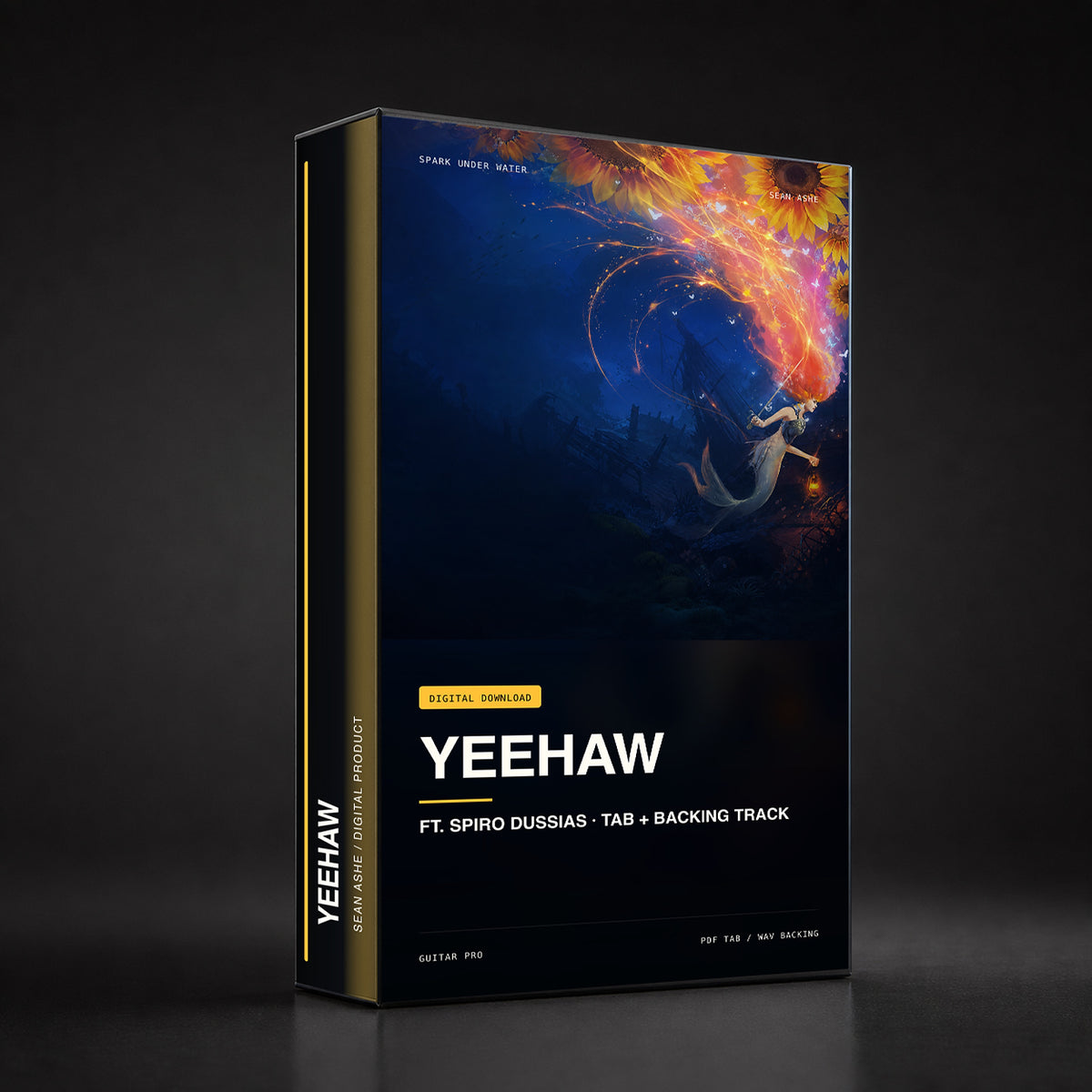 Yeehaw (ft. Spiro Dussias) — Guitar Tab & Backing Track box art. [sean-boxart-sha256:254754d42c771cfe4fd32bc47e6b4922028ec0a0e8272e3c29c866ea6524280b]
